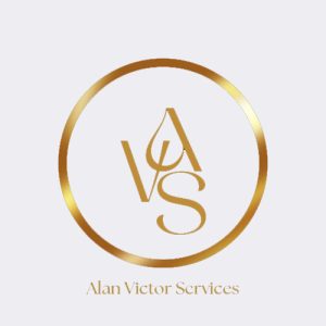 alan victor services biz card logo white